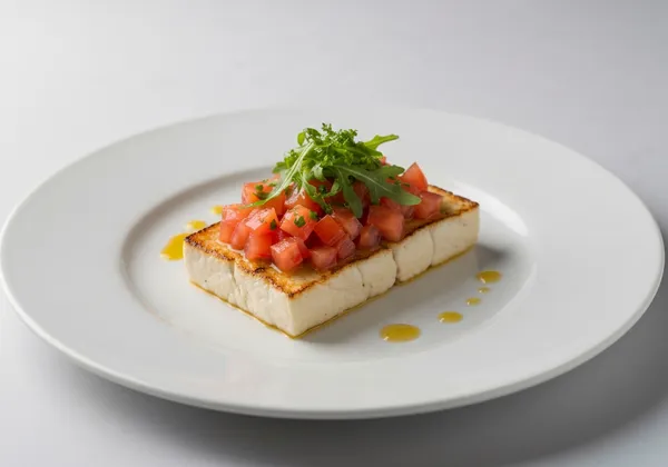 Filetes de Ternera a la Plancha con Ensalada de Tomate y Cebolla