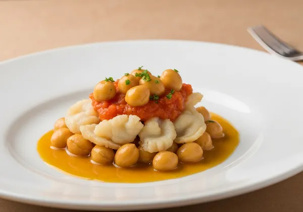 Garbanzos con Espinacas y Bacalao Desmigado