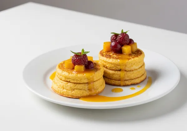 Tortitas de Avena con Fruta y Miel