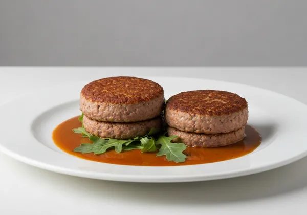 Hamburguesa Casera de Ternera con Ensalada
