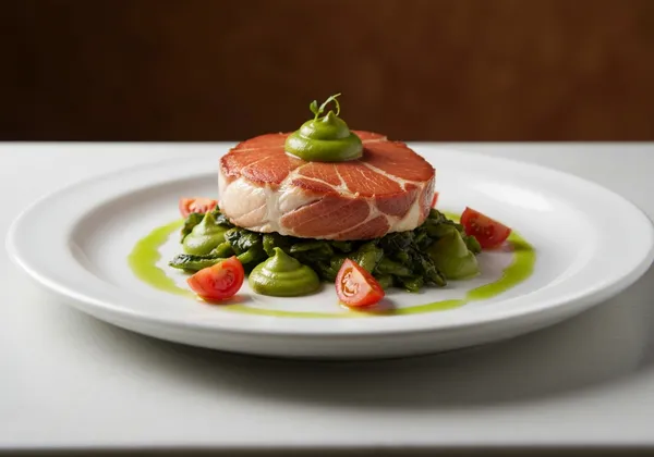 Salmón al Horno con Espárragos Verdes