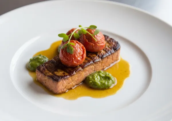 Ternera a la Plancha con Judías Verdes