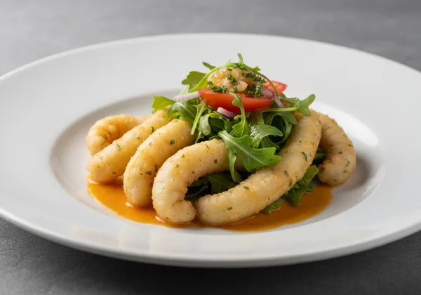 Calamares a la Romana con Ensalada