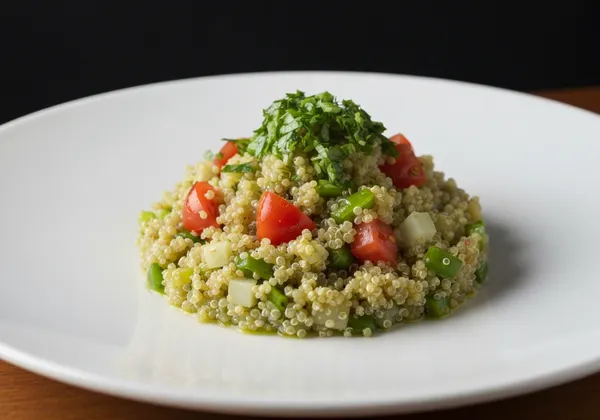 Ensalada de Quinoa con Verduras y Pollo