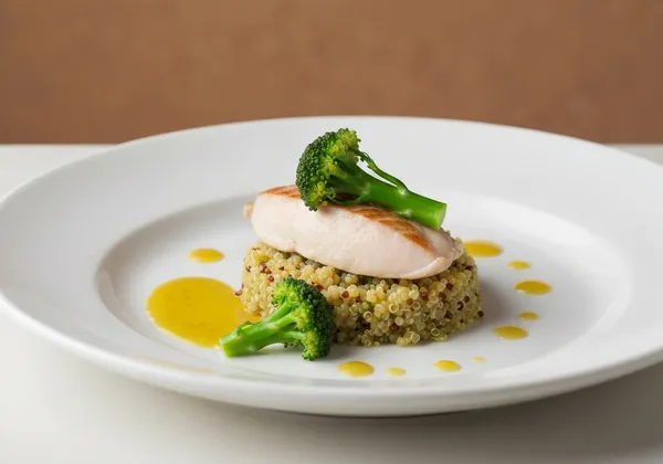 Pechuga de Pollo a la Plancha con Quinoa y Brócoli