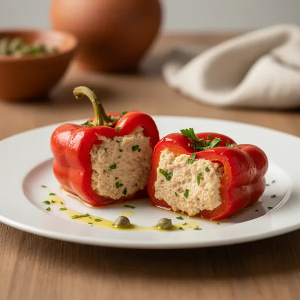 Pimientos rellenos de atún
