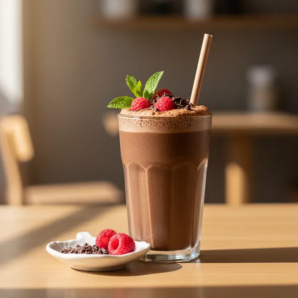 Batido proteico de chocolate