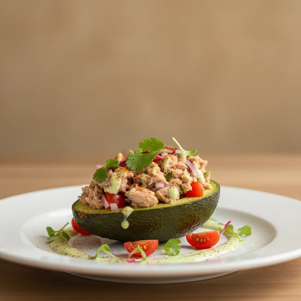 Aguacate relleno de atún