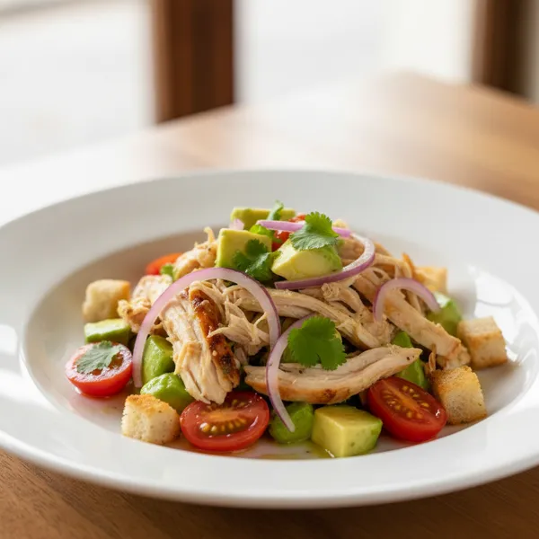 Ensalada de pollo y aguacate