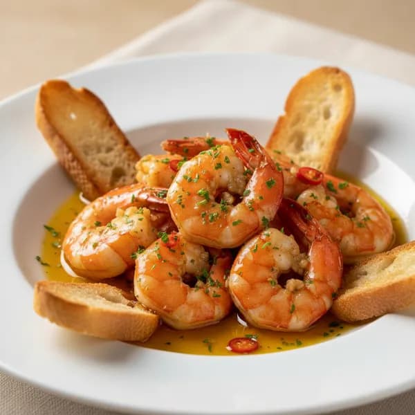 Langostinos al ajillo