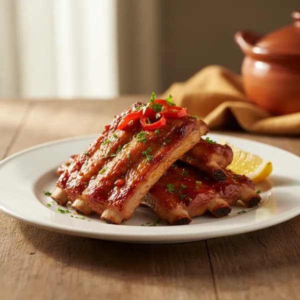 Costillas de cerdo al horno