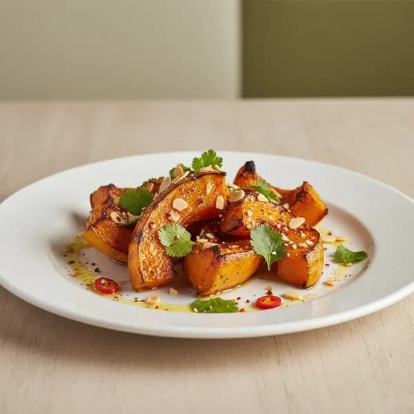 Calabaza asada con especias