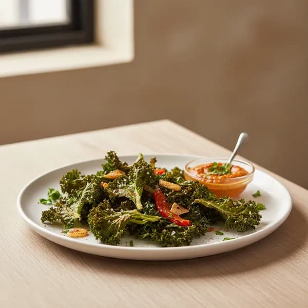 Chips de kale al horno