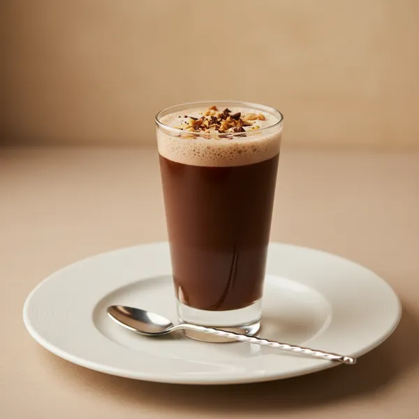 Batido de chocolate negro y almendras