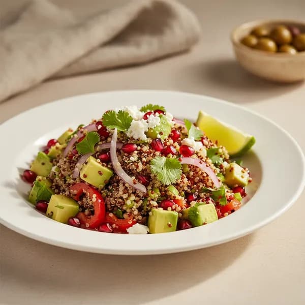 Ensalada de quinoa y aguacate