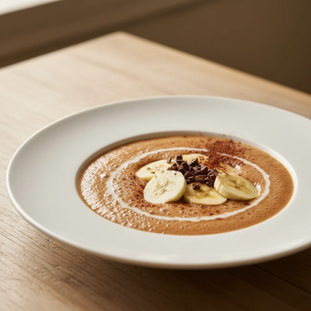 Batido de Cacao y Plátano con Leche de Almendras