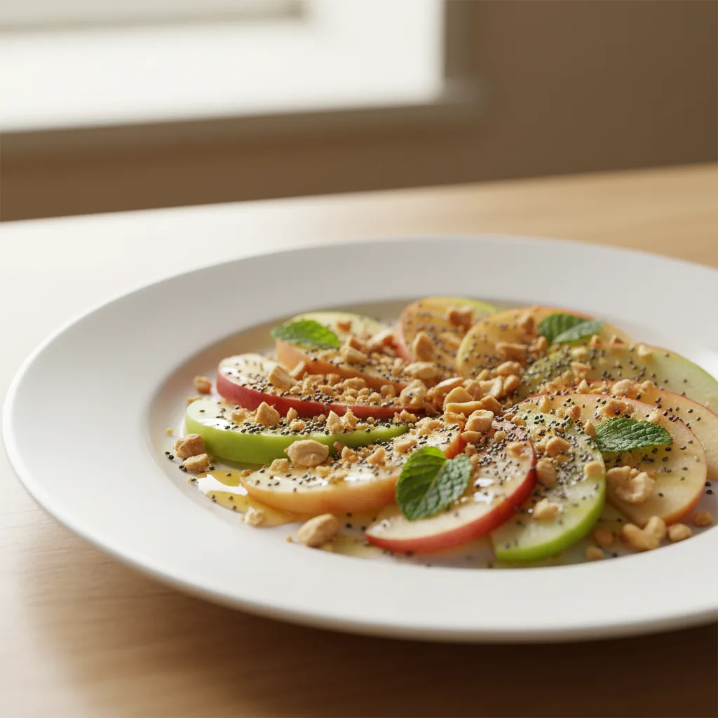 Manzana con Cacahuete Tostado y Chía
