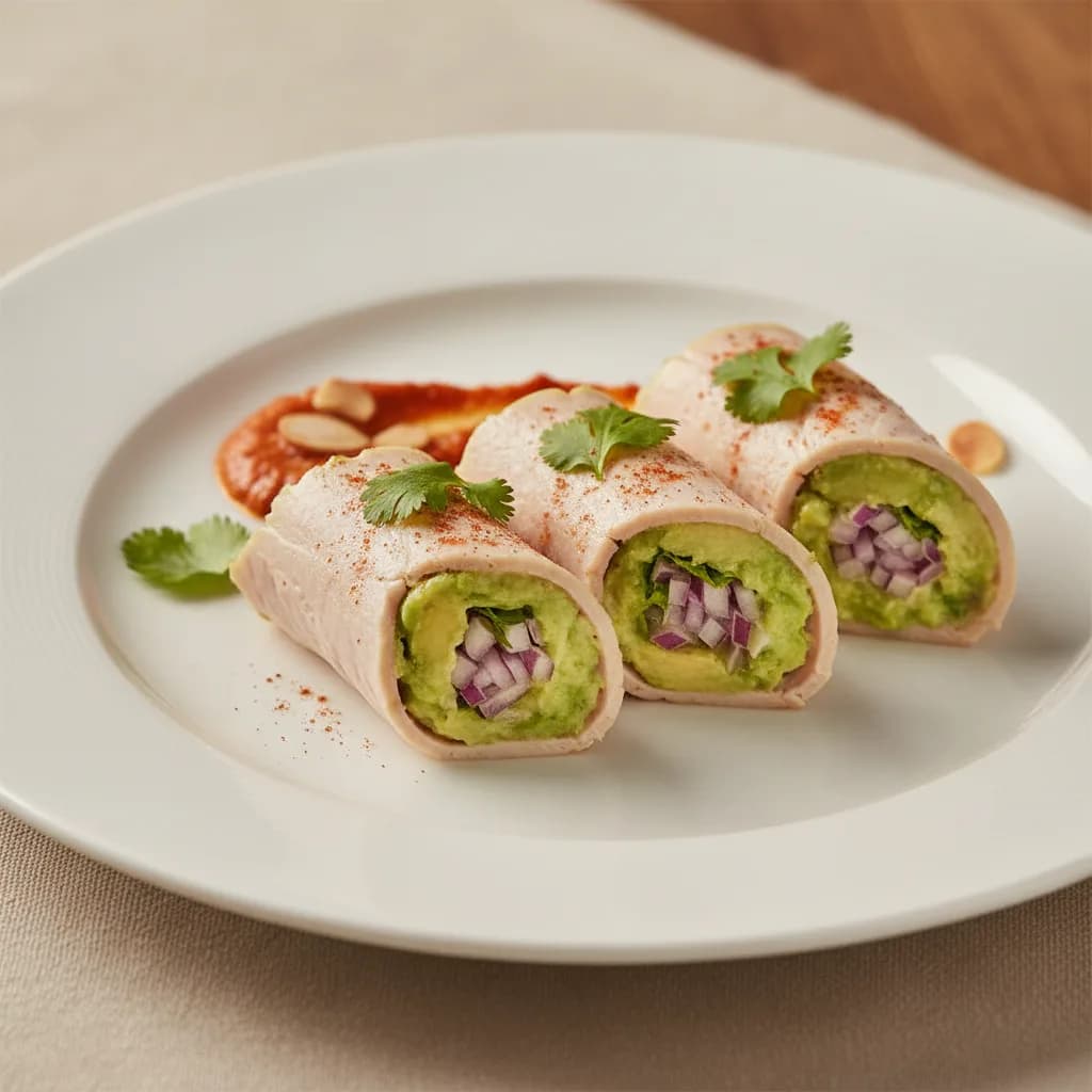 Rollitos de Lomo de Pavo y Aguacate
