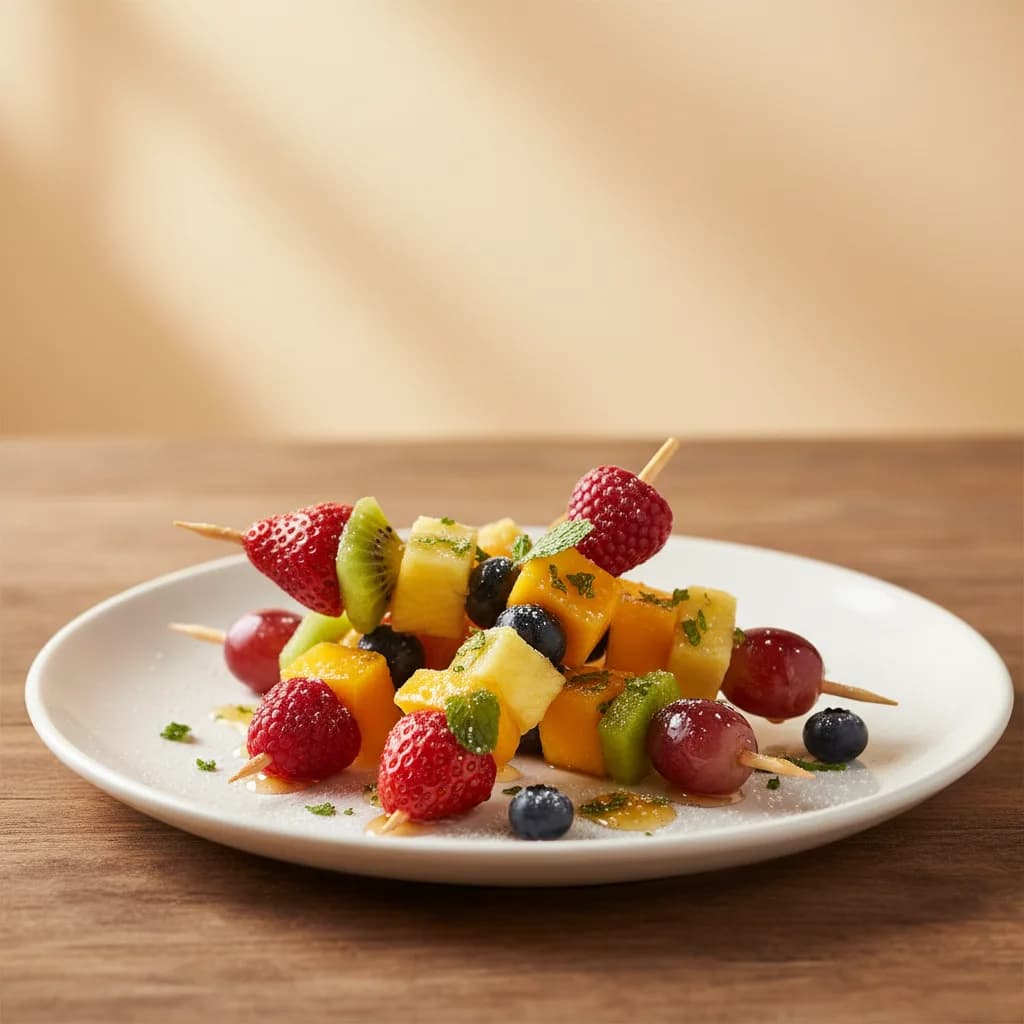 Brochetas de Frutas Variadas