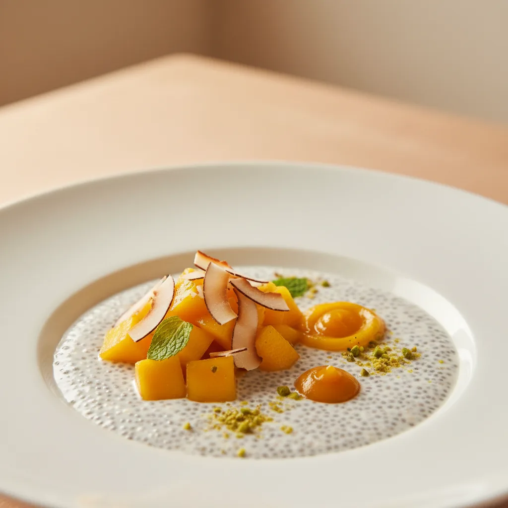 Pudding de Chía con Coco y Mango