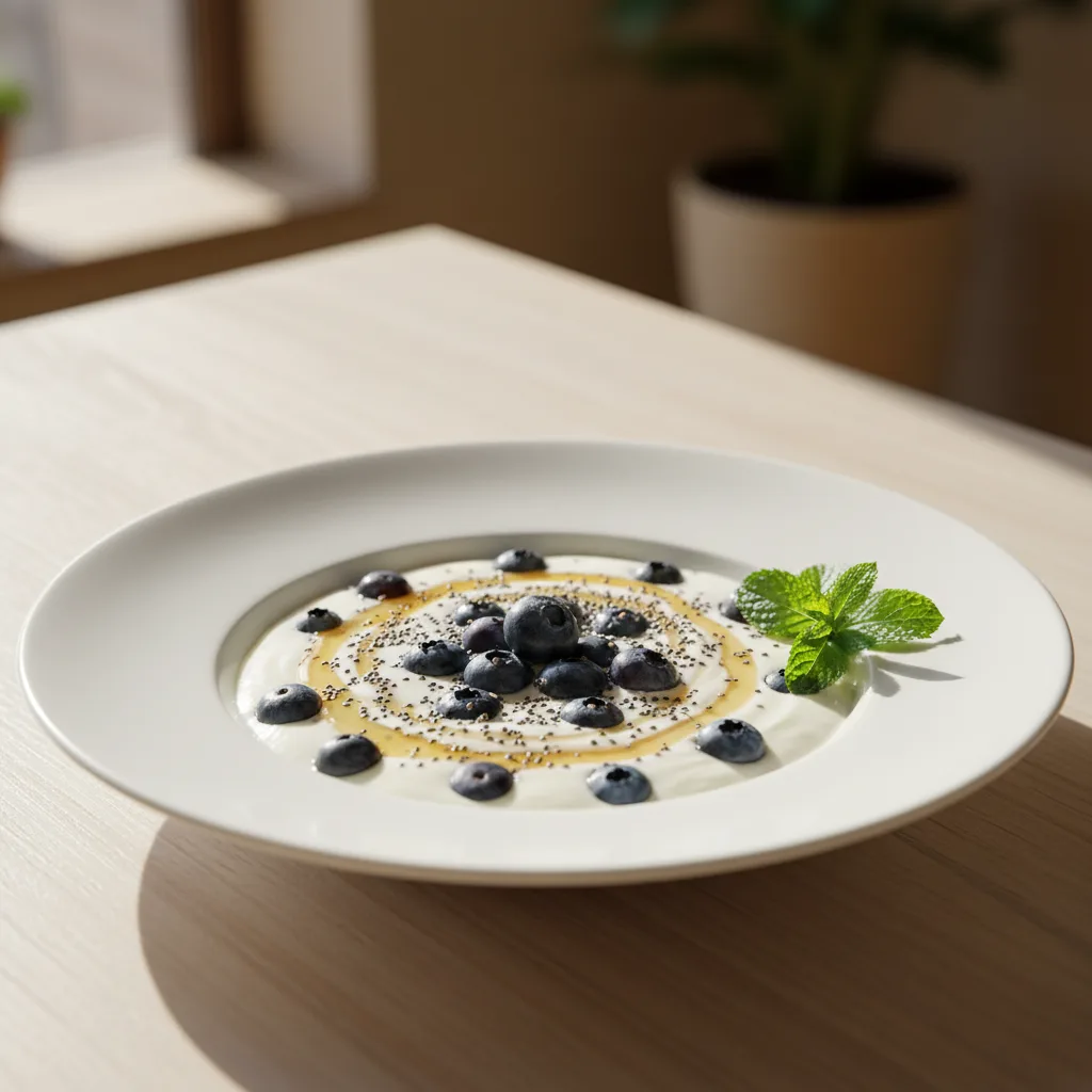 Bol de Yogur con Arándanos y Chía