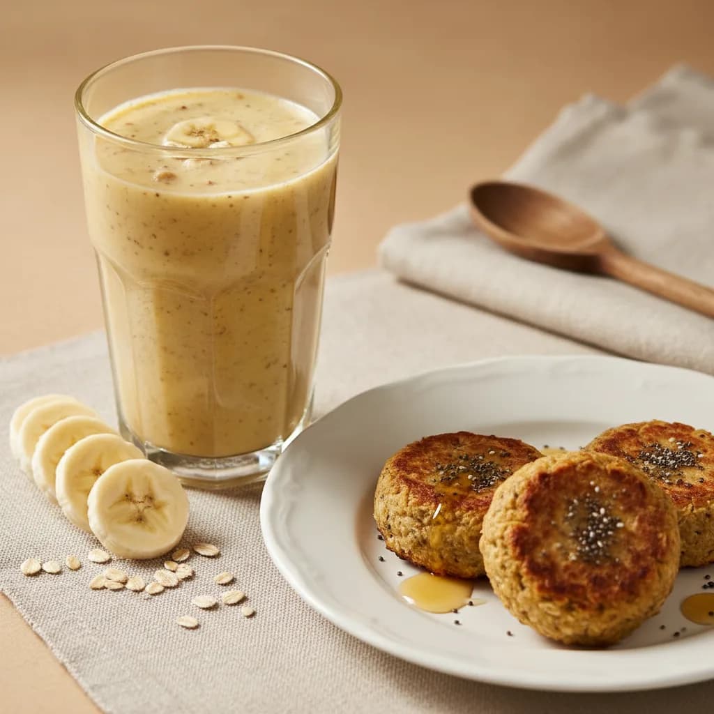 Batido Energético de Plátano y Avena