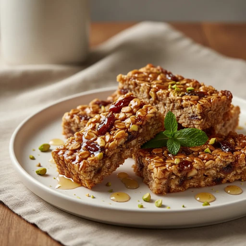 Barrita de Avena y Dátiles Casera