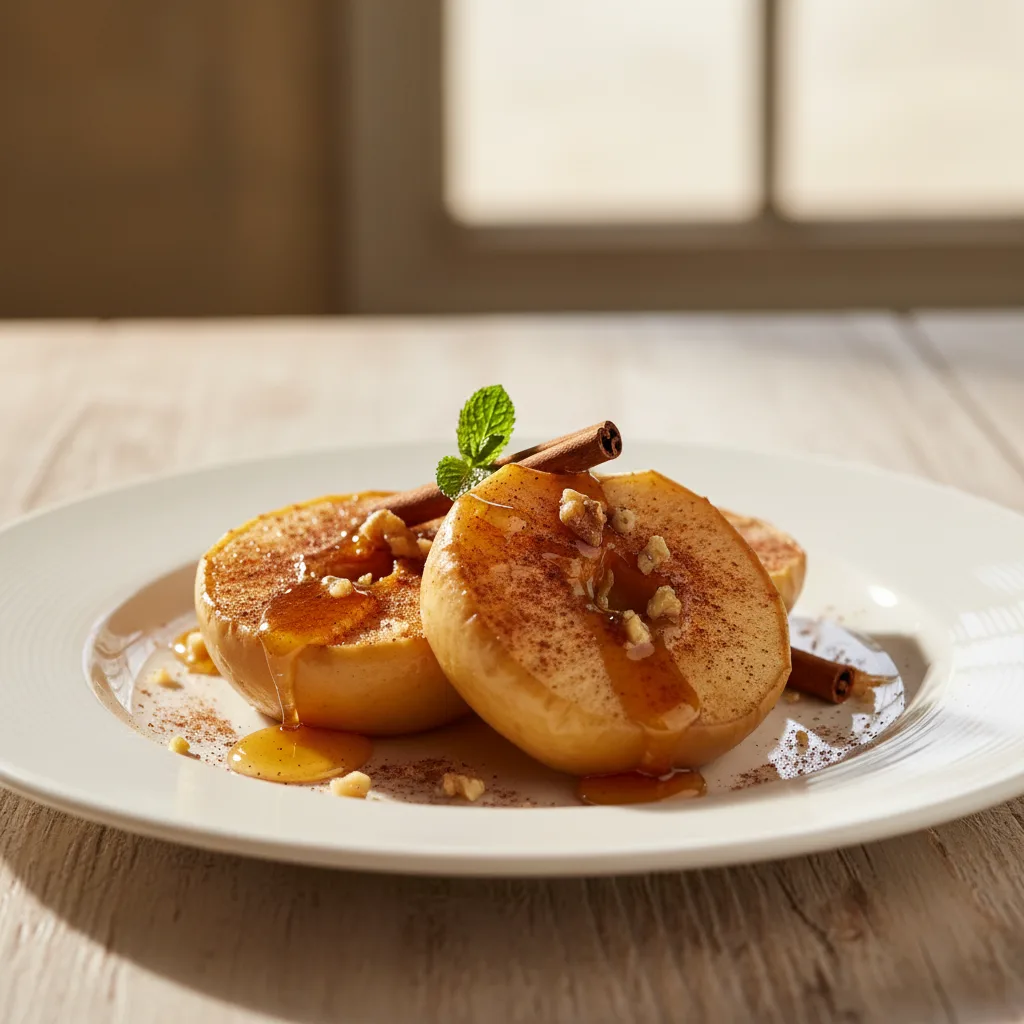 Manzana Asada con Canela y Miel