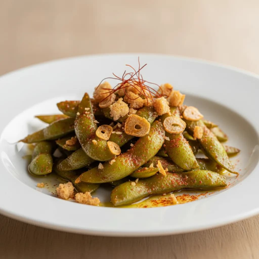 Edamame Salteado con Pimentón Ahumado
