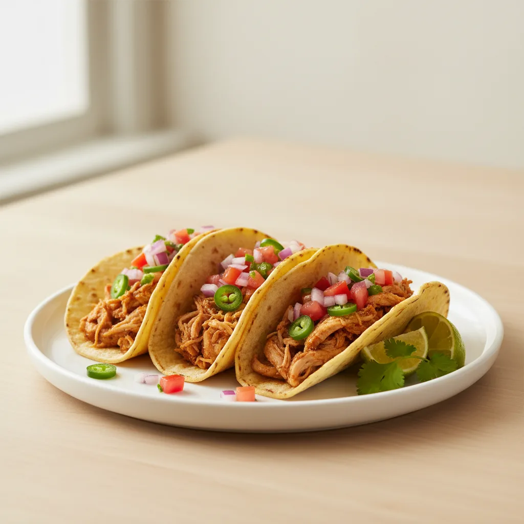Tacos de Pavo con Pico de Gallo Fresco